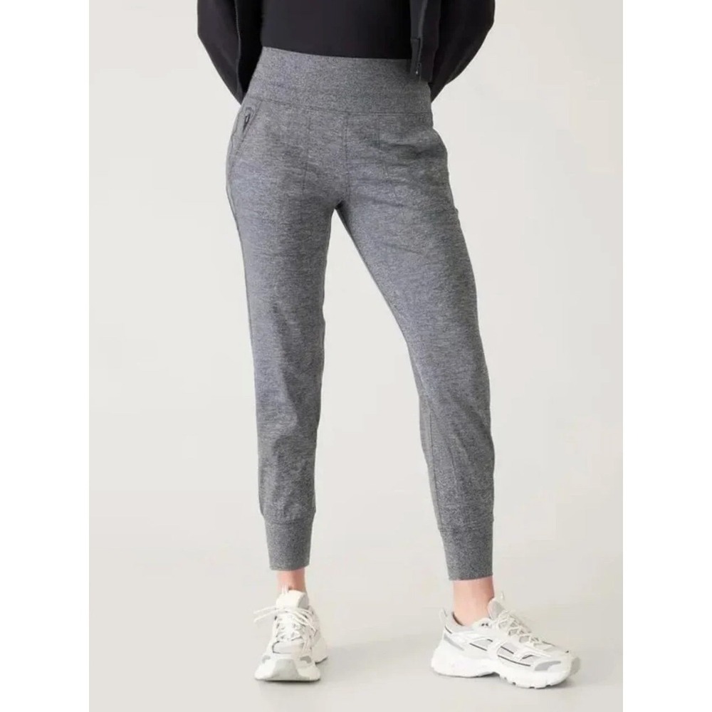 Athleta Venice Jogger Charcoal‎ Heather Grey High Rise Pants XS